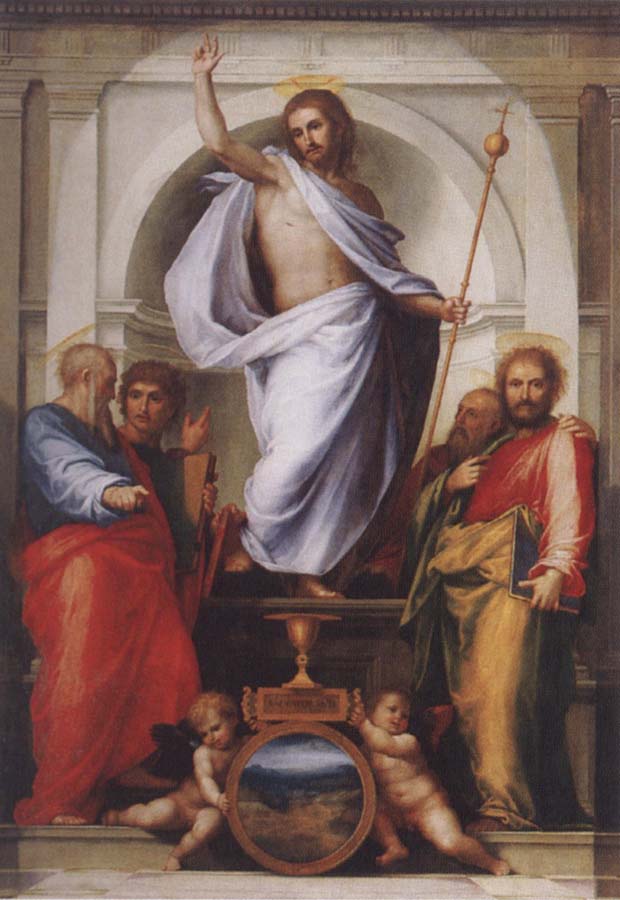Christ with the Four Evangelists
